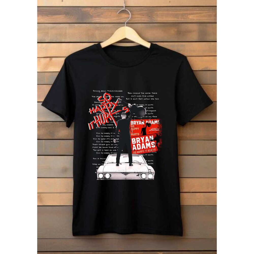 So Happy It Hurts Black Music Graphic Unisex Fan Concert Gift T-Shirt